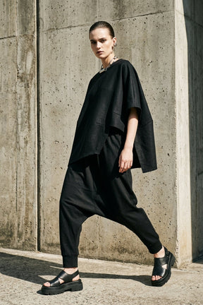 Balloon Wide-Leg Pants
