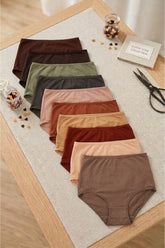 Pack of 10 Colored Full Brief Panties