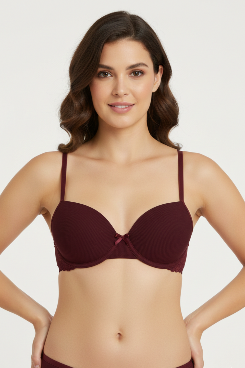 Push-Up Ribbed Bra
