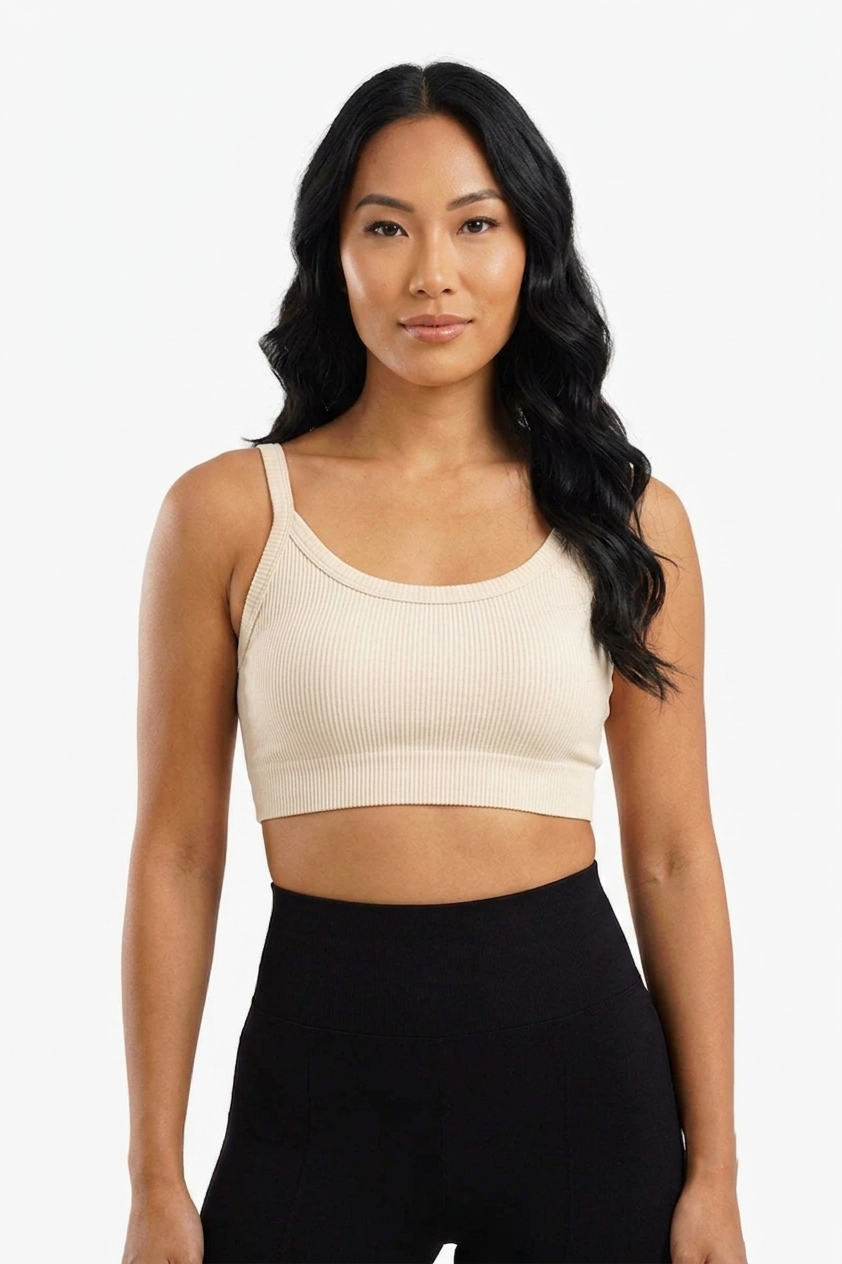 Plunge Neck Crop Top
