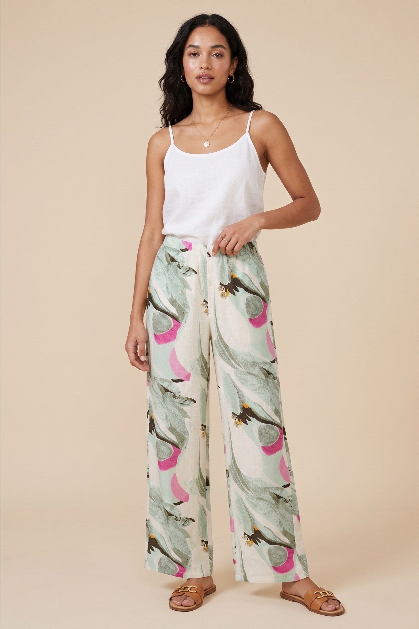 Artistic Botanical Pants