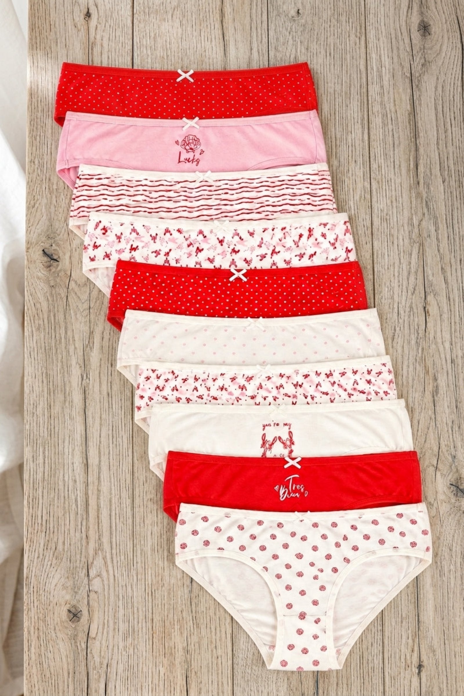Pack of 10 Colored Bikini Panties