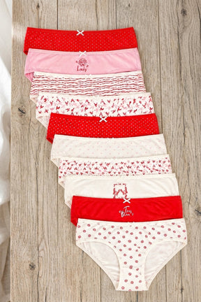 Pack of 10 Colored Bikini Panties