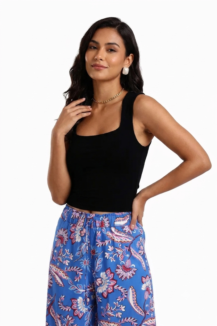 Square Neck Sleeveless Top