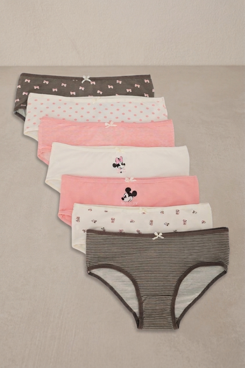 Pack of 7 Colored Brief Panties