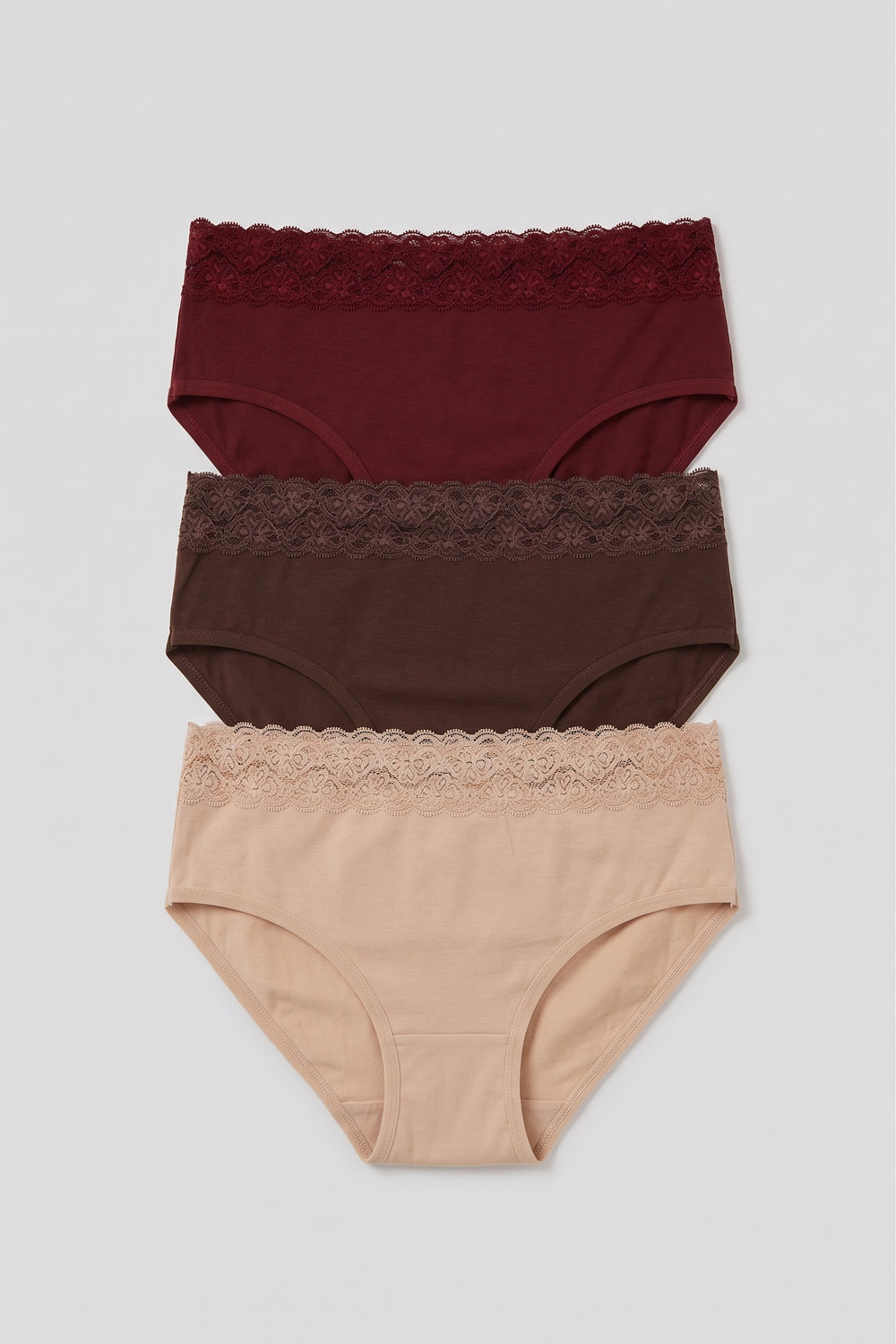 Pack of 3 Colored Brief Panties
