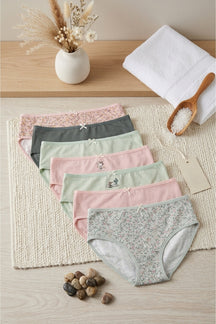 Pack of 7 Girly Brief Panties