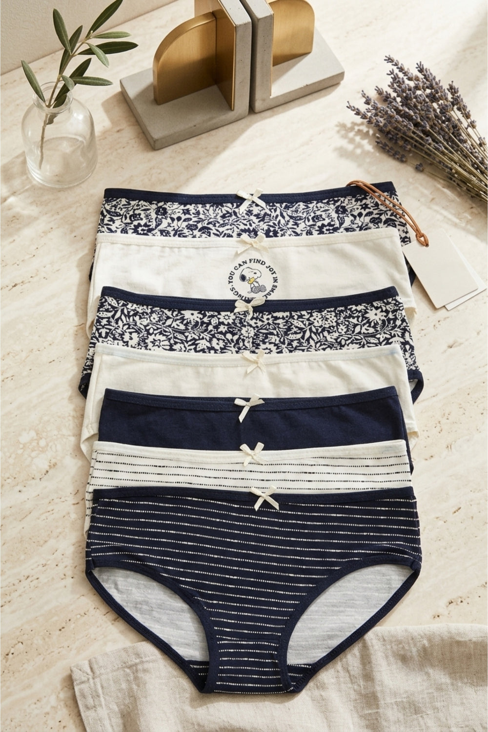 Pack of 7 Girly Brief Panties