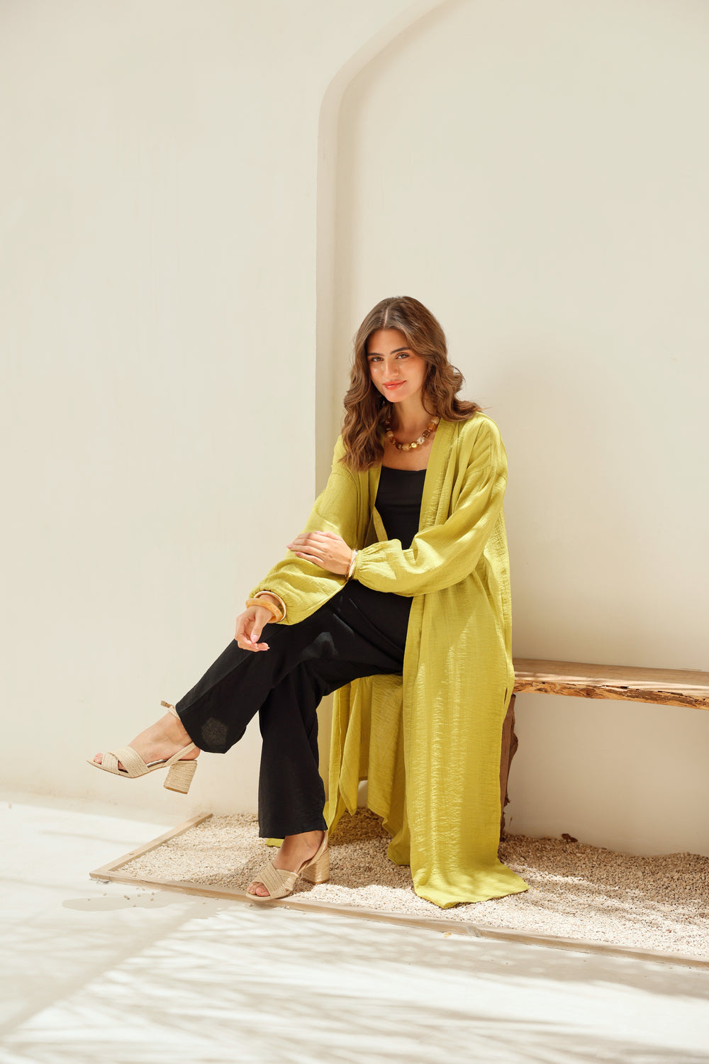 Relaxed Open-Front Cardigan
