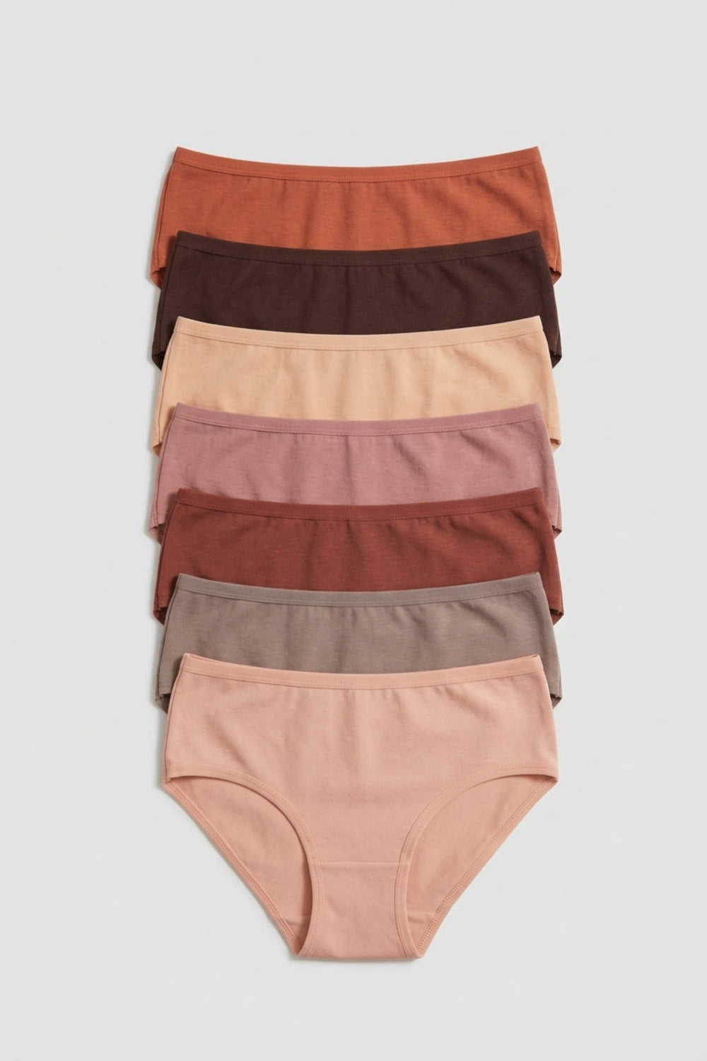 Pack of 7 Colored Brief Panties