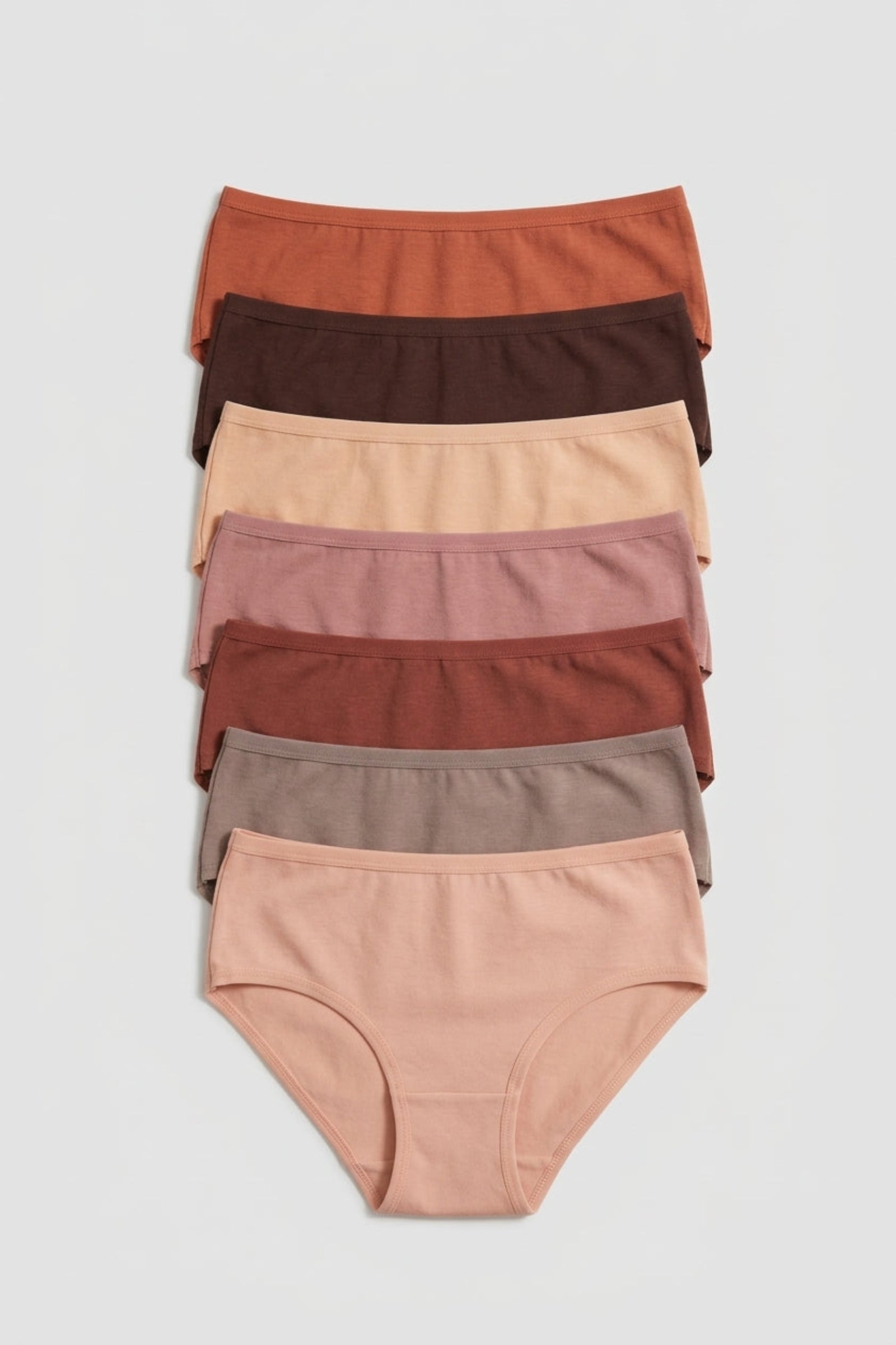 Pack of 7 Colored Brief Panties