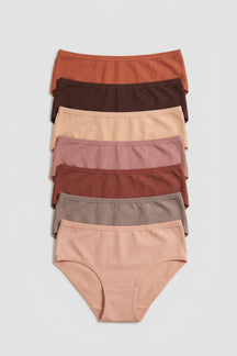 Pack of 7 Colored Brief Panties