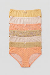Pack of 7 Colored Bikini Panties