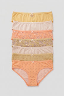 Pack of 7 Colored Bikini Panties