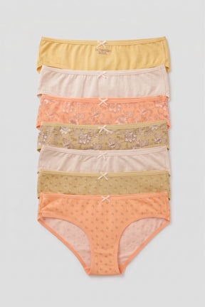 Pack of 7 Colored Bikini Panties