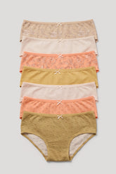 Pack of 7 Colored Brief Panties