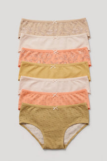 Pack of 7 Colored Brief Panties