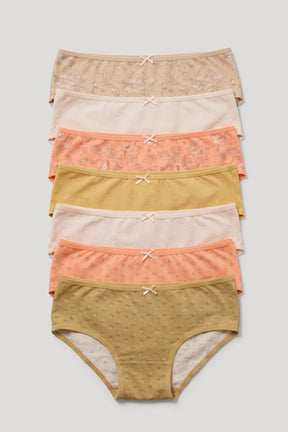 Pack of 7 Colored Brief Panties