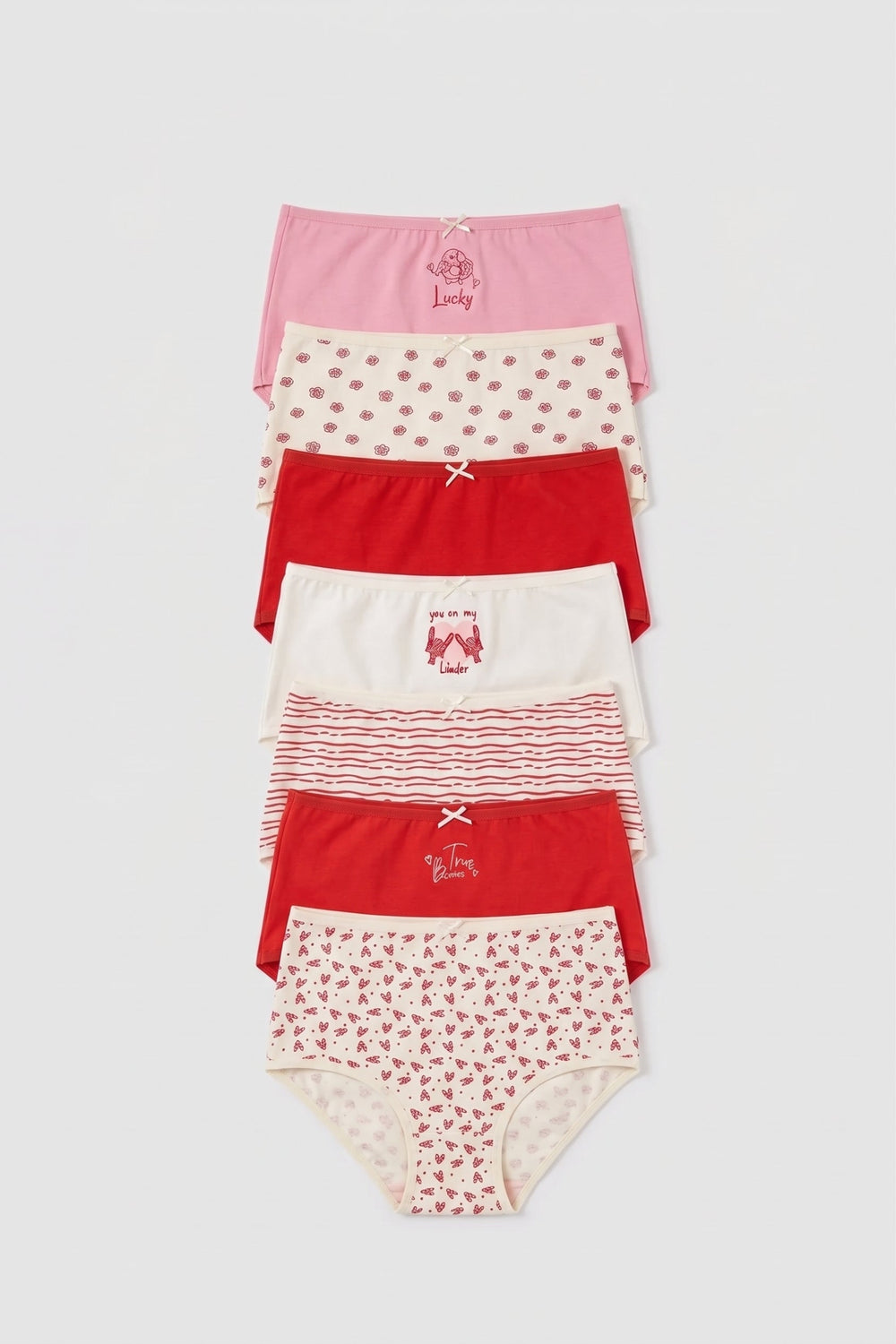Pack of 10 Colored Full Brief Panties