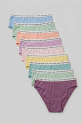 Pack of 10 Colored Bikini Panties