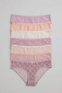 Pack of 10 Colored Bikini Panties
