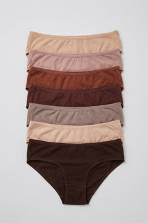 Pack of 7 Colored Bikini Panties