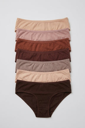 Pack of 7 Colored Bikini Panties