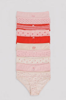 Pack of 10 Colored Bikini Panties