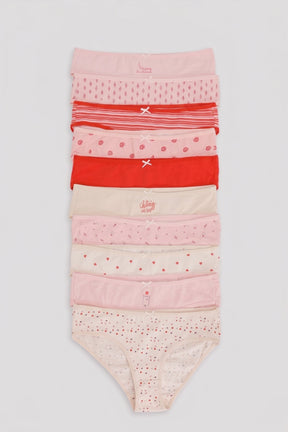 Pack of 10 Colored Bikini Panties