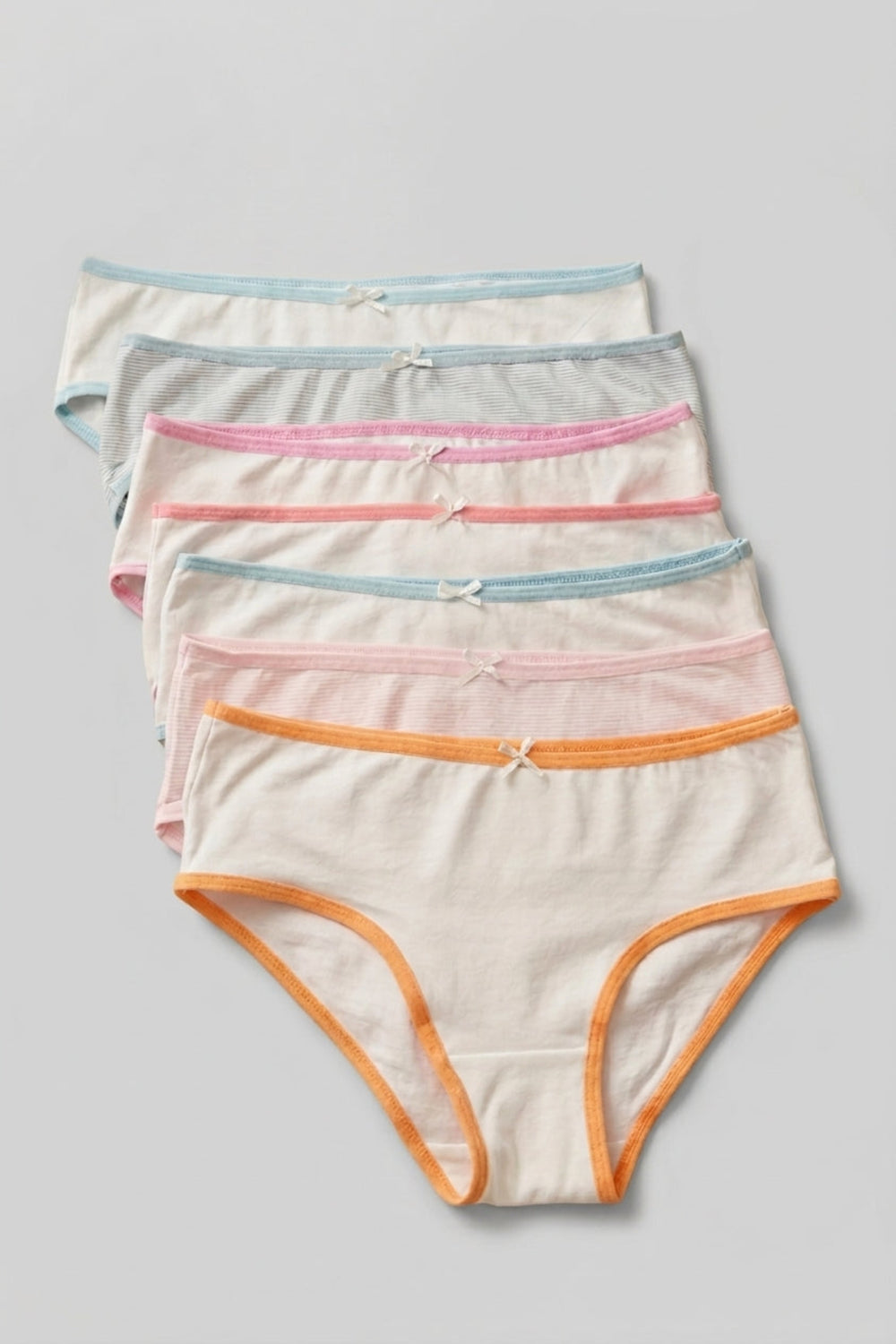 Pack of 7 Colored Brief Panties