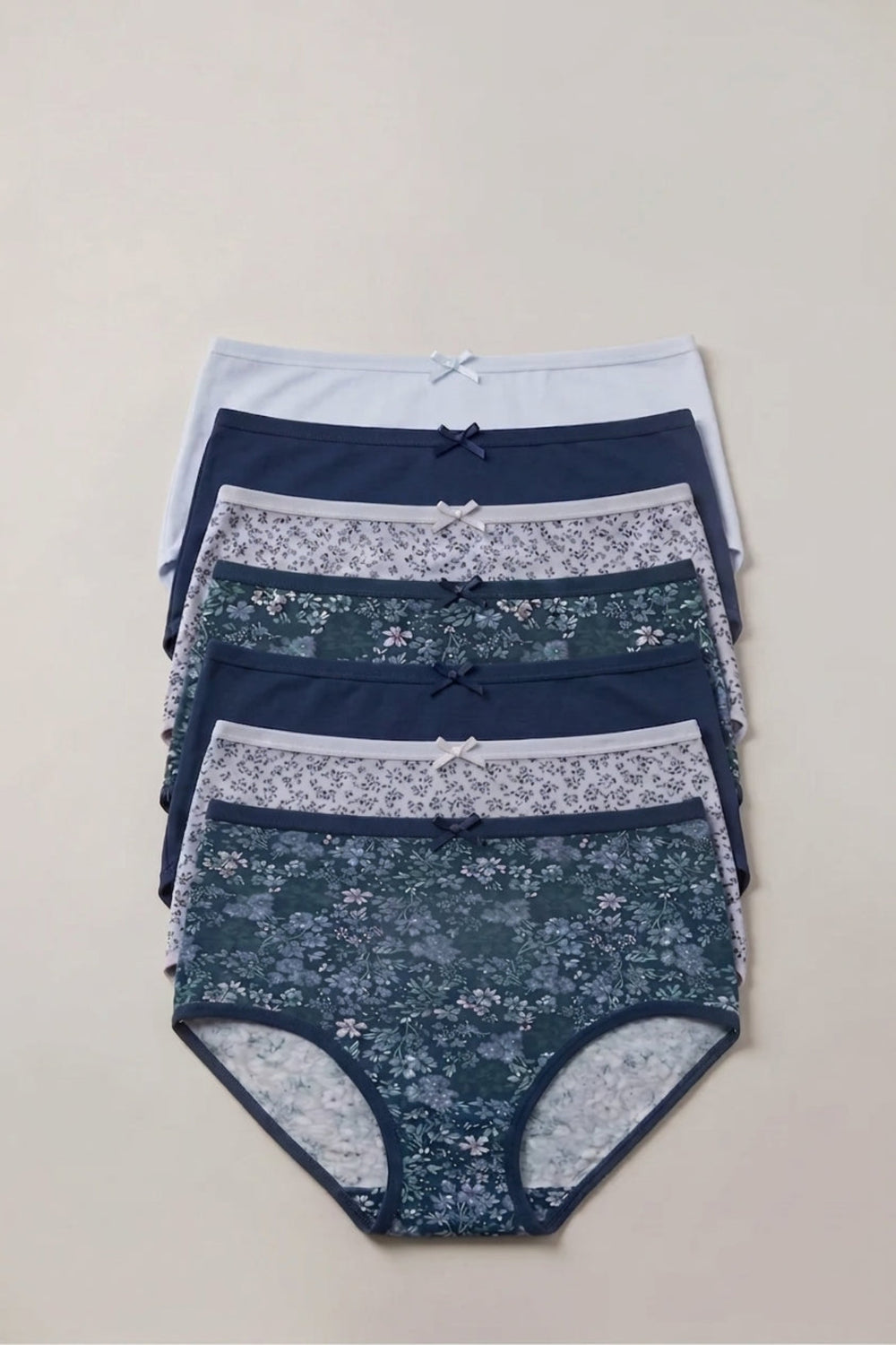 Pack of 7 Colored Brief Panties