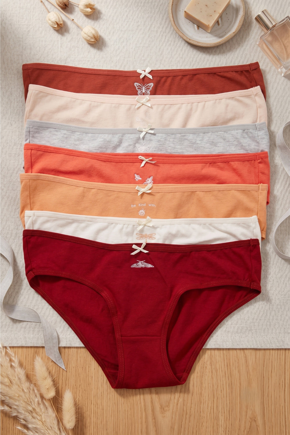 Pack of 7 Colored Bikini Panties