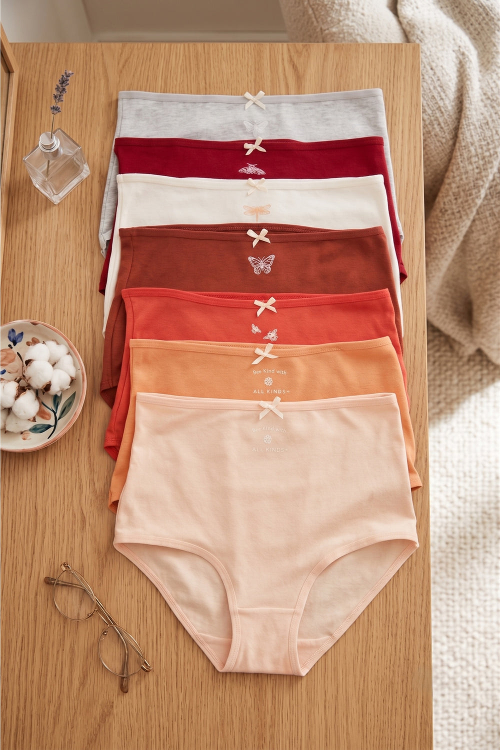 Pack of 7 Colored Full Brief Panties