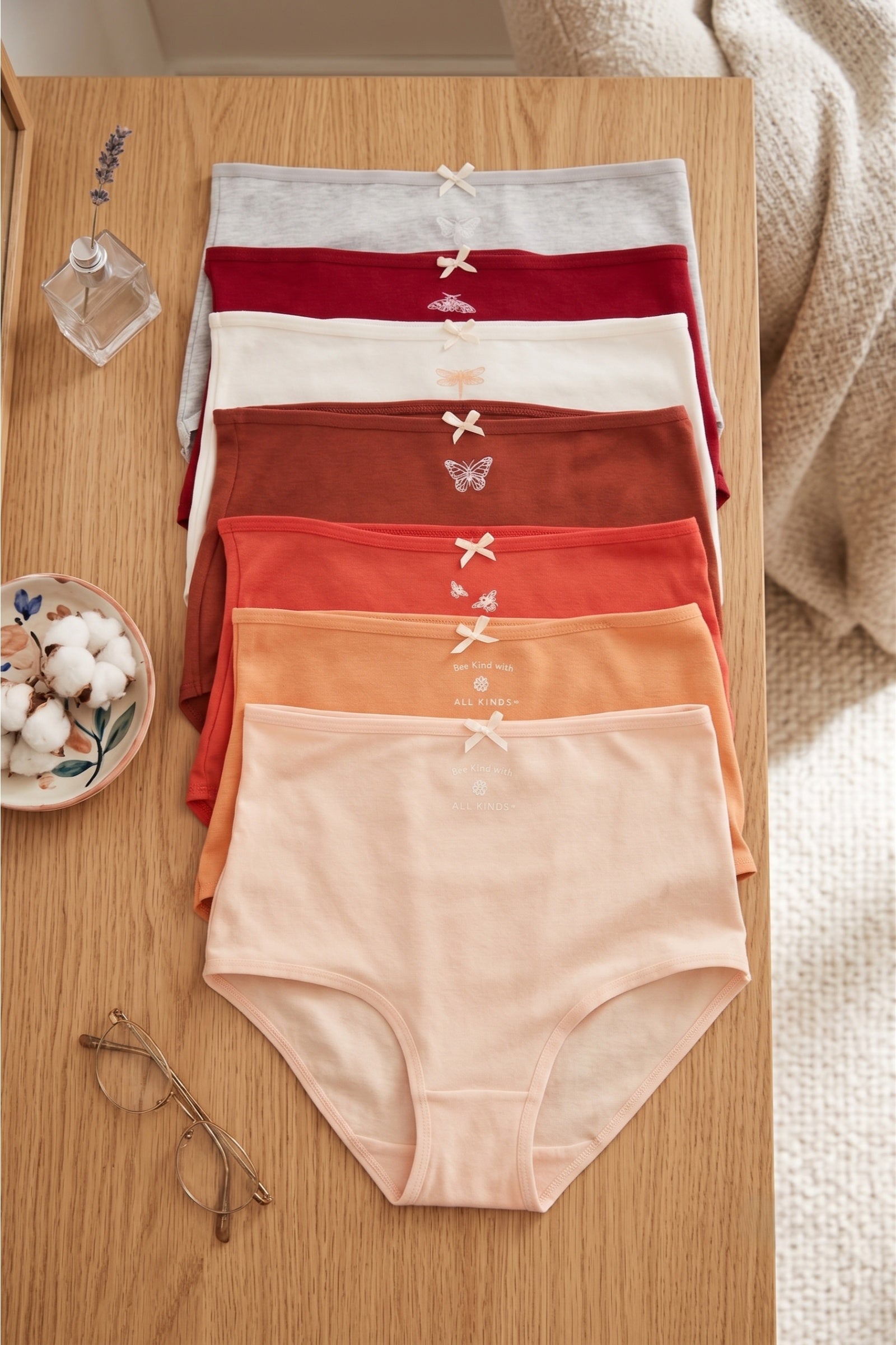 Pack of 7 Colored Full Brief Panties