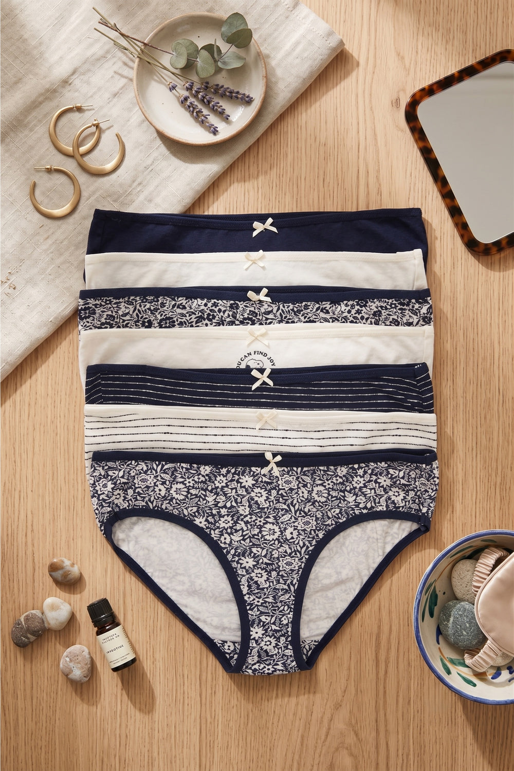Pack of 7 Colored Bikini Panties