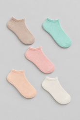 Multicolor Ankle Socks - 5 Pairs