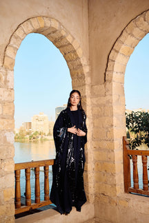 Sequin Detailed Maxi Kimono