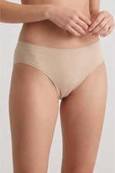 Ribbed-Trim Brief Panty