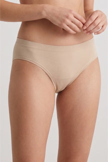 Ribbed-Trim Brief Panty