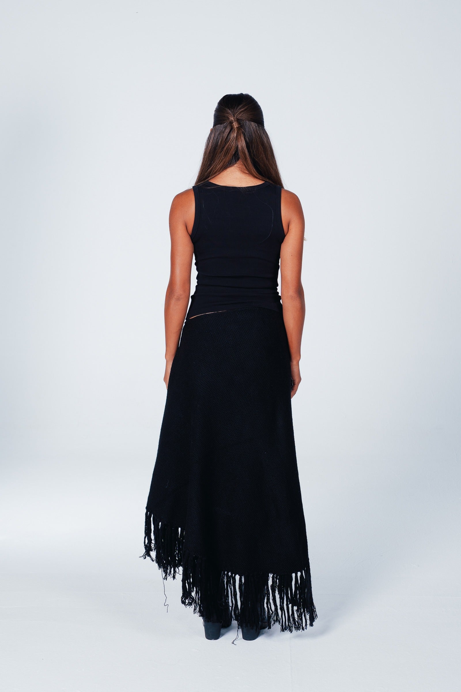 Fringed Trim Poncho