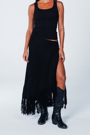 Fringed Trim Poncho