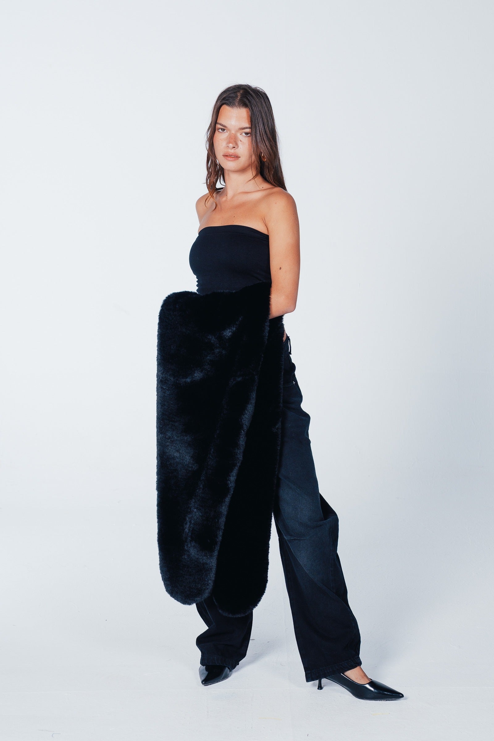 Plush Faux Fur Scarf