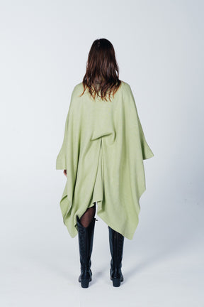 Self-Tie Knit Poncho
