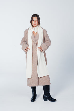 Button-Front Midi Coat