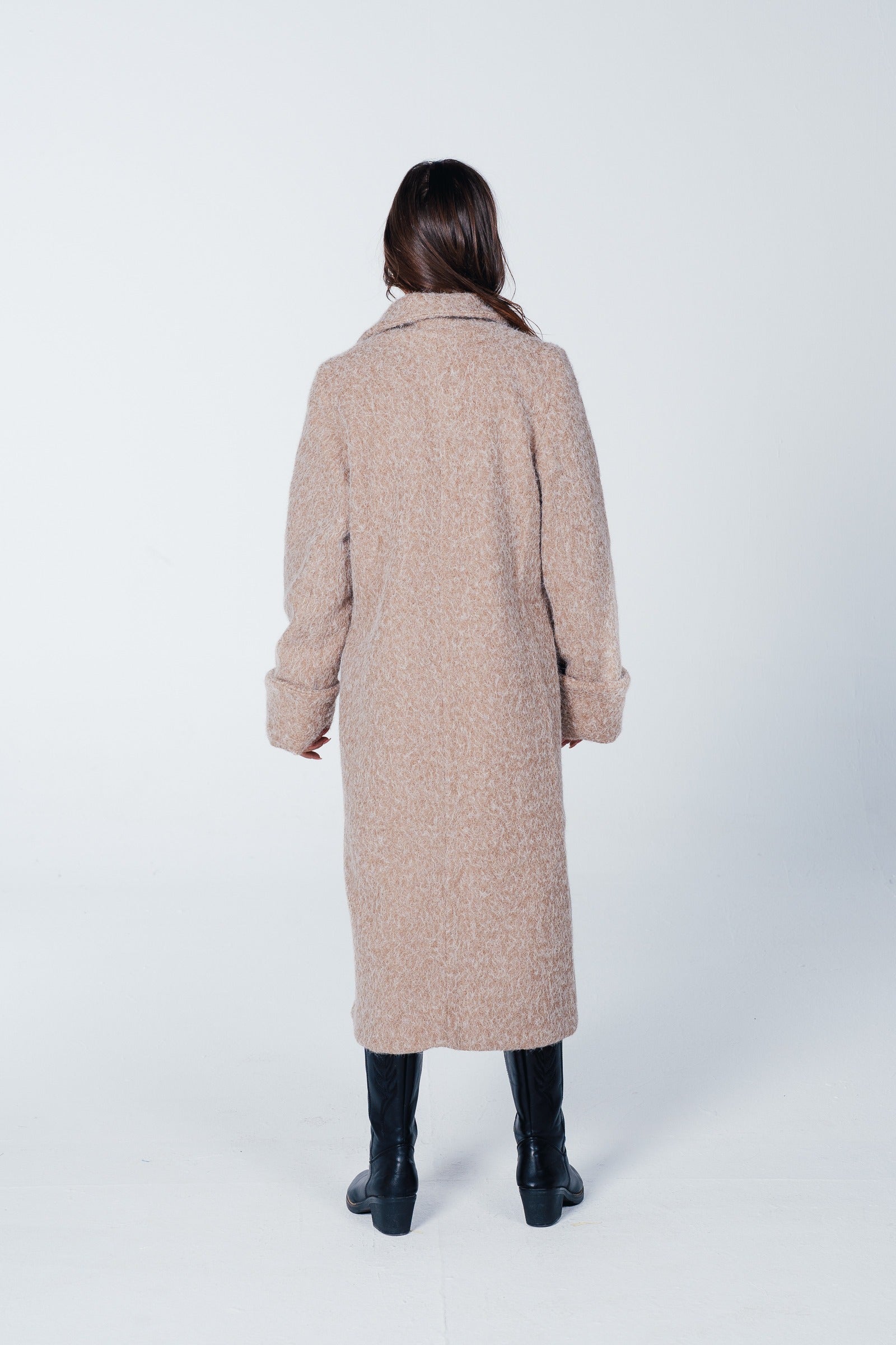 Button-Front Midi Coat
