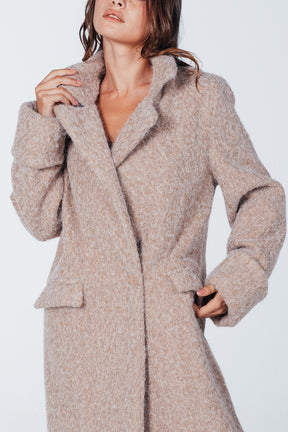 Button-Front Midi Coat
