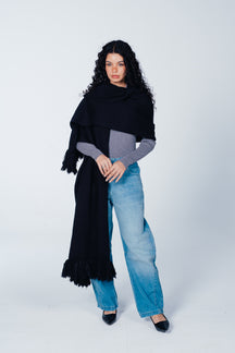 Fringed Rectangular Scarf
