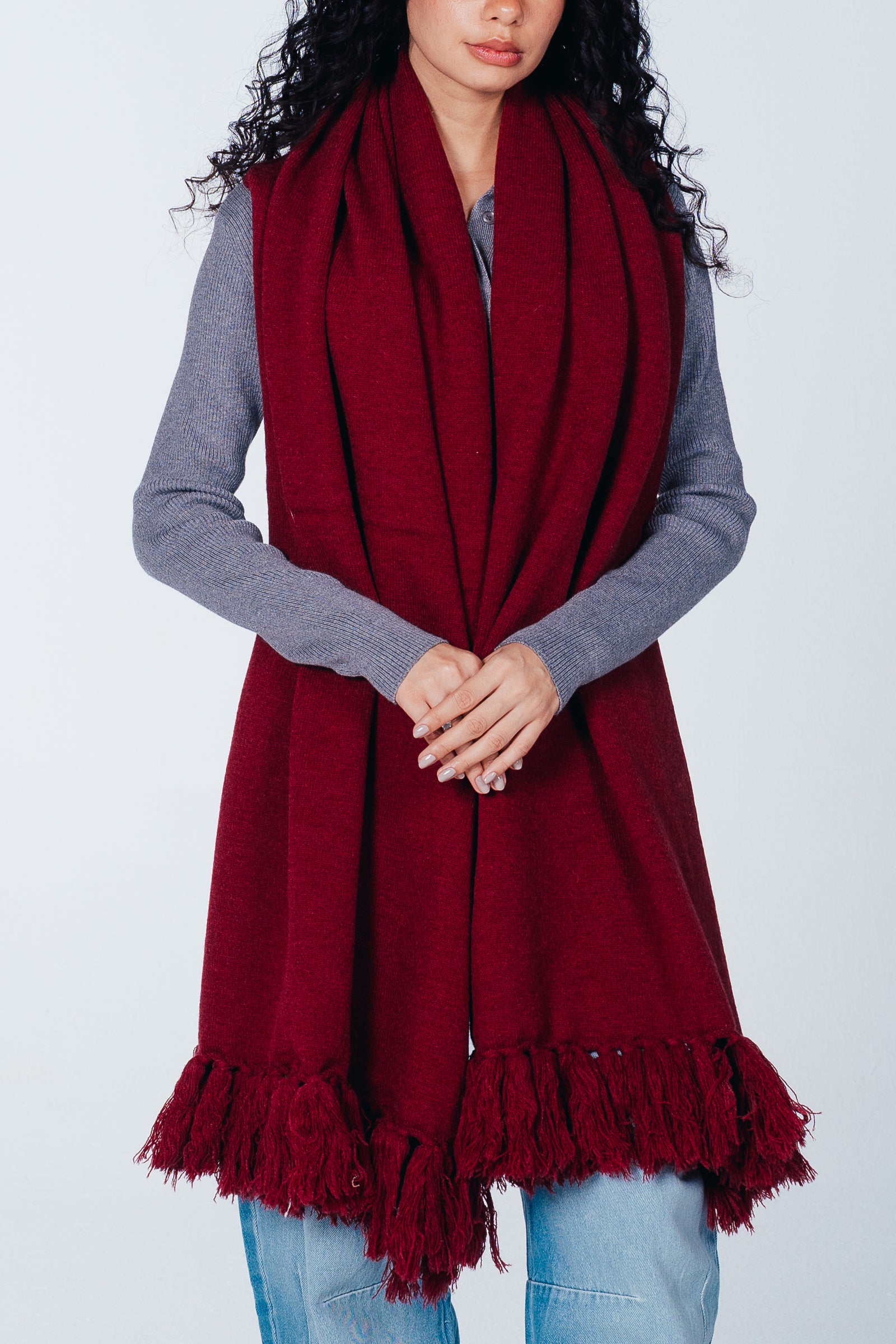 Fringed Rectangular Scarf