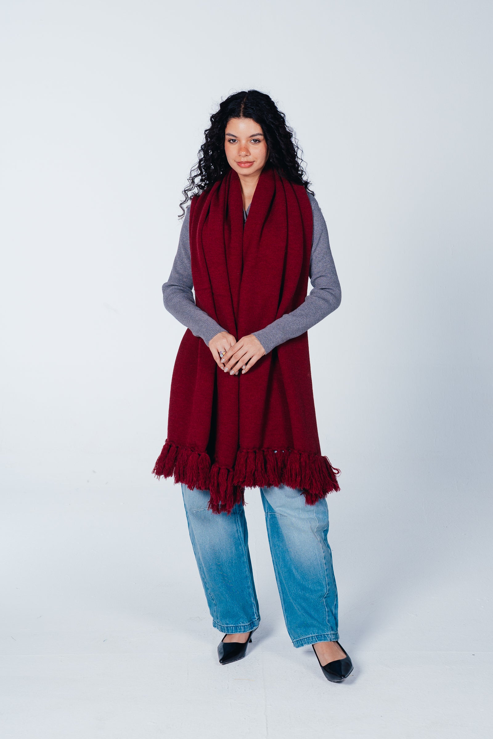 Fringed Rectangular Scarf