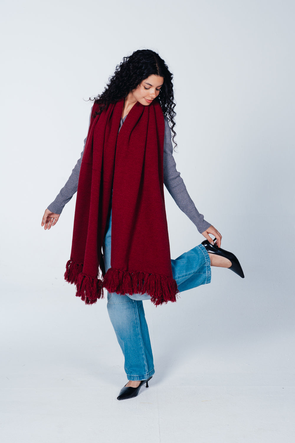 Fringed Rectangular Scarf